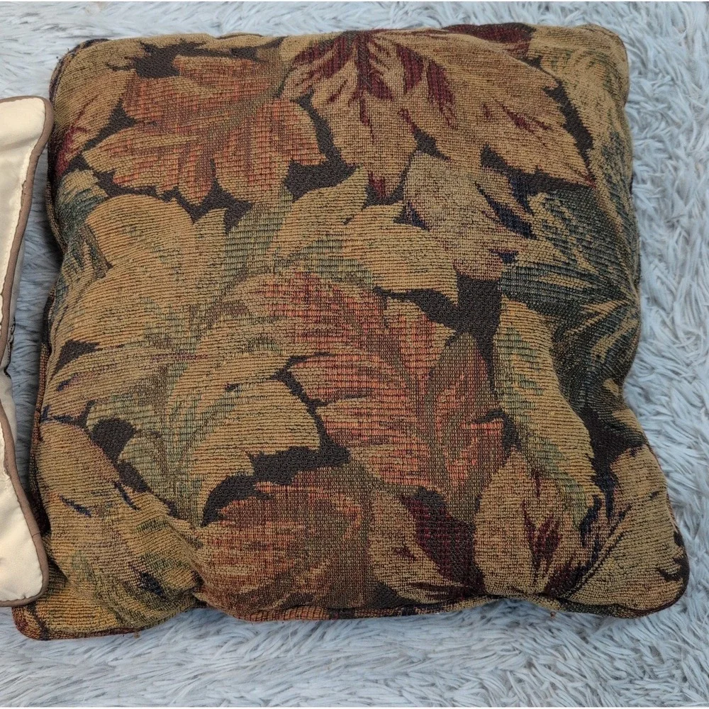 Vintage Set Of 2 Throw Pillows Floral Home‎ Decor Art Comfort